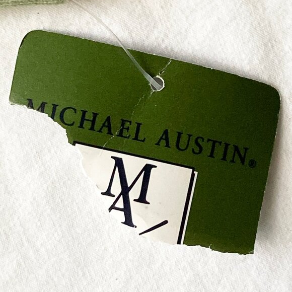 Michael Austin Golf Shirt Mens Size XXL Vintage All Over Print Clubs Palm Tree - Picture 10 of 11